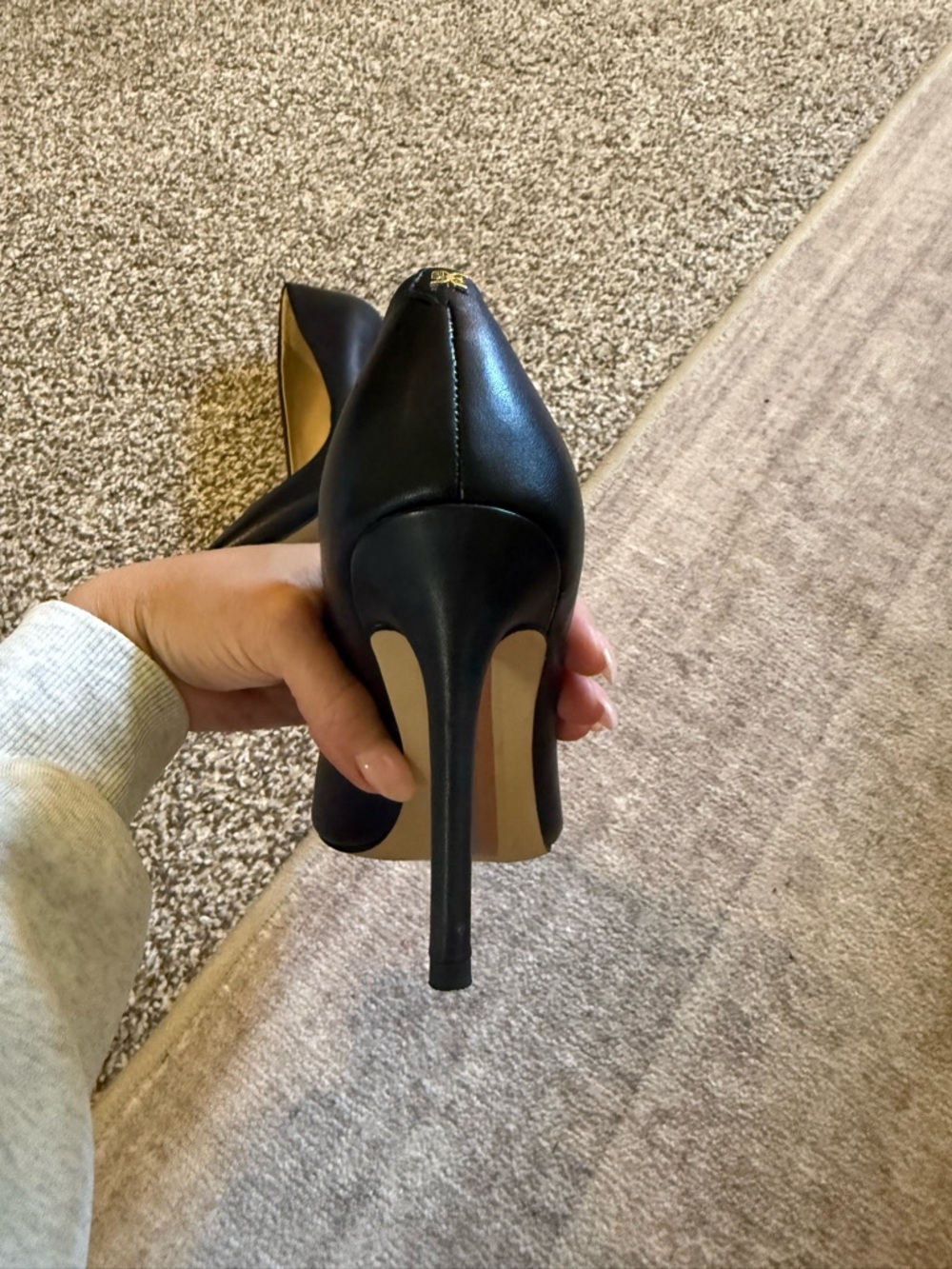 Sam Edelman Black Pointed-Toe Leather Pumps - Picture 5 of 5